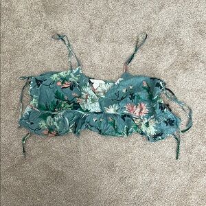 Floral Green Women's Top